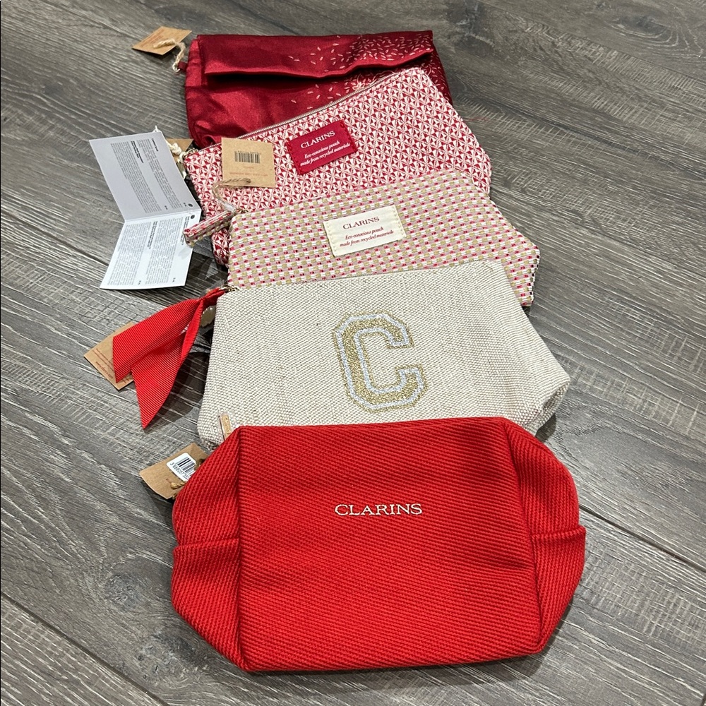 5/$20 Clarins Cosmetic Bag Collection